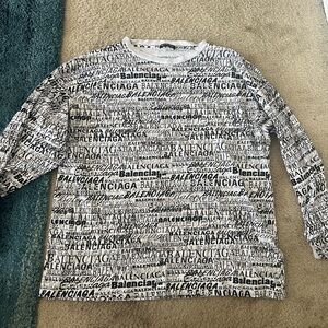 Authentic All over Balenciaga Print Men’s Shirt